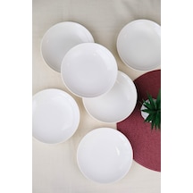 Tabak Evi Porselen Chic Çukur Tabak 19,50cm 550cc 6 Lı Krem