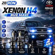 Toyota Hilux Xenon H4 Buz Mavi Led Far Ampulü 12v - 2 Adet Yüksek Aydınlatma Kolay Montaj
