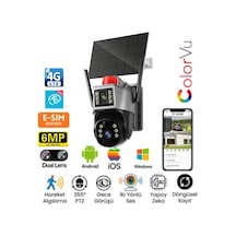 Okam 7015 4g 6mp Dual Lens Güneş Panelli