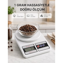 Znv Zenvia Mey İthalat Lcd Ekranlı Hassas Dijital Mutfak Terazisi 5kg Kapasite, 1g Hassasiyet Yeni Nesil Znv2025 Renkli