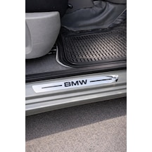 Bmw Nikelaj Krom Plastik 4 Parça Kapı Eşik Seti