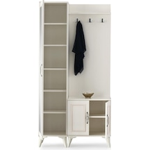 Nehir Portmanto Askılık Ayakkabılık Aynalı 100x36x200 001