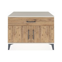 Hyperion Şifonyer Tek Raflı Tek Çekmeceli 2 Kapaklı 88x44x64 Aytaşı-çam Aytası
