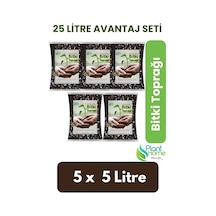 20 Lt Organik Bitki Toprağı - 5x5 Lt Paket Böcek Ve Sinek Yapmaz Torf + Cocopeat + Perlit Diğer