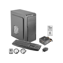 Green Ava Plus Skd 1x120mm 2x2.0 Usb Bilgisayar Kasası 300w 80+ Standart Sertifikalı Ups Klavye + + Mouse