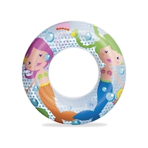 Çocuklar İçin Deniz & Havuz Simidi 51 Cm Deniz Canlıları Desenli / Sea Adventures Swim Rings 36113 Mavi