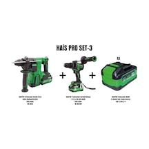 Haispro Set-3 Darbeli Kırıcı Delici Matkap RB-BH26 + Darbeli Matkap RB-DB2109