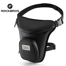 Rockbros Su Geçirmez Motosiklet Bacak Ve Omuz Çantası Aluminyum Siyah