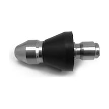 Yaozixa Stainless Steel Kanal Açıcı Nozzle, 3/8 Kısa Uçlu, Yüksek Basınçlı Su Borusu Temizleyici, Tıkanıklık Çözücü Aparat