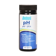 Sutest pH Test Kağıdı - pH ölçüm kağıdı - pH test kağıdı -  pH şeridi -  0-14 pH