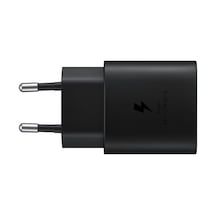 Samsung Uyumlu Typec 25W Hızlı Şarj Aleti Siyah + Type-C Kablo