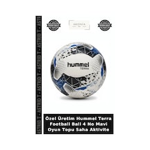 Özel Üretim Hummel Terra Football Ball 4 No Mavi Oyun Topu Saha Aktivite