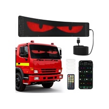 Sıbı Lıghtıng Led Gözler, 12 X 60 Cm Devil Eyes Led Gösterge, Uzaktan Kumandalı Ve Bluetooth Uygulamalı, Kendin Yap
