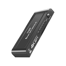 5 Port Hdmı Switch 4k Ultra Hd, 5 Giriş 1 Çıkış Hdmı Anahtarlayıcı, Uzaktan Kumandalı Çoklayıcı, Ps5 Switch Tv Box Pc Monitör Projektör Uyumlu, Metal Kasa Q509