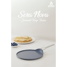 Amboss Sera Nova 30 Cm Seramik Krep Tavası Gri