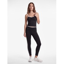 Koton Yüksek Bel Biyeli Slim Fit Spor Tayt Siyah 7wak40004nk