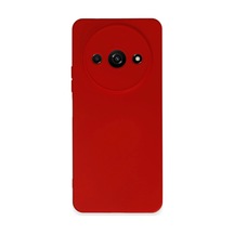 Xiaomi Redmi A3 4g Kılıf Nano İçi Kadife Silikon - Kırmızı -