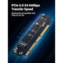 Pcıe 4.0 X4 X8 X16 Uyumlu 64gbps Nvme M.2 Ssd Dönüştürücü Adaptör