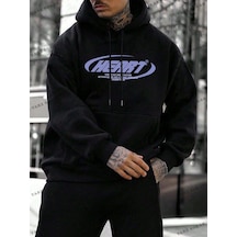 Y2k Trend Sezon Unisex Retro Sweatshırt Kapşonlu Kod 1554 Trz1179 Siyah