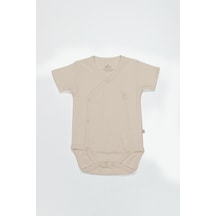 Bistyle Organik Natural Basic Style Kruvaze Yarım Kol Body Bs17101 Bej