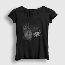 Presmono Kadın Lamb Of God T-shirt Siyah