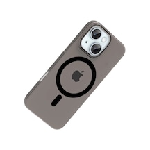 Bezos Joko İphone 15 Uyumlu Pc Blank Magsafe Kapak - Siyah Dmc