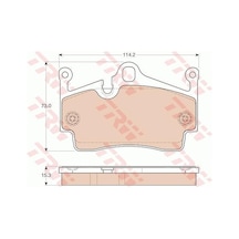 TRW-GDB1961 ARKA BALATA PORSCHE BOXSTER 12 CAYMAN 13 GDB1961 987