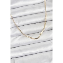Cm 14k Gold Renk Pirinç Zincir Model Kadın Kolye - Altın