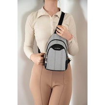 Silver Polo Sp959 Kadın Vücut Çantası Hasır Siyah Beyaz-siyah