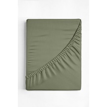 Tek Kişilik Penye Lastikli Çarşaf 100 X 200 Cm Haki Haki