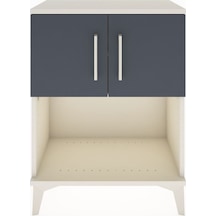 Arges Komodin 2 Raflı 2 Çekmeceli 2 Kapaklı 60x30x80 Aytaşı-a... Aytaşı