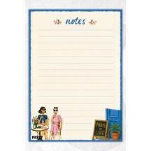 A5 Bloknot Çizgili Defter - 50 Yaprak - Memopad - Notepad - Not Defteri - Not Kağıdı - 3804 Çok Renkli