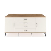 Kronos Konsol 2 Raflı 4 Çekmeceli 2 Kapaklı 176x59x83 Çam-aytaşı/aytaşı Aytaşı/aytaşı