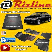 Vw Passat B7 3D Paspas+Bagaj Havuzu Siyah 2010-2015 Arası Rizline N11.34053