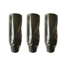 Omeyva Renkli Sert Mika Plastik Kristal Bardak - Siyah - 6 Oz / 180 Cc - 75 Adet