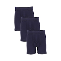 Akbeniz Erkek Çocuk 3'lü Lacivert Boxer Beyaz