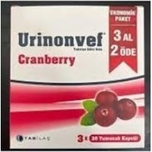 Urinonvef Cranberry 3x30 Kapsül
