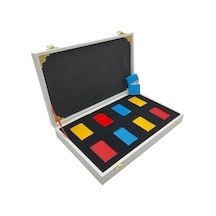 Çakmak Koleksiyon Kutusu 8 Li Deri Beyaz