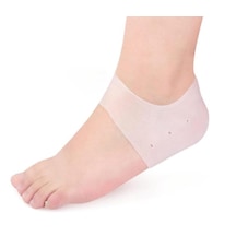 Silikon Topuk Çorabı Beyaz Renk 4801
