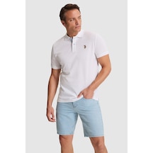 U.s. Polo Assn. Erkek Beyaz Tişört Basic 50324937-vr013