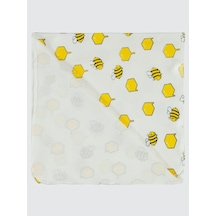Civil Baby Arı Baskılı 80*90 Battaniye Ekru