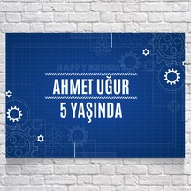 Mühendis Temalı Doğum Günü Afişi 35x50 Cm