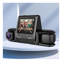 Araç Kamera Dash Cam Glr-007 Ön Arka Ve Araç İçi 3 Kamera Dvr 3 İnç Ekran 1080p Hd Araba Kamera