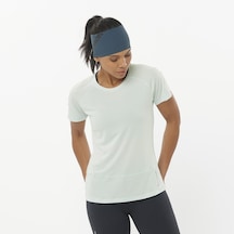 Salomon Cross Run Kadın Koşu Tişört Mısty Blue Lc2266000 Yeşil