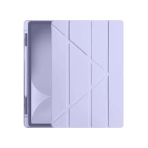 Apple İpad Pro 11 2024 Kılıf Kalemlikli Hugo Tablet Kılıfı - Lila - 100