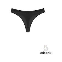 Paulo Model Fitilli Tanga Slip Iz Belli Etmez Külot Siyah Renk Siyah