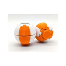 Alvera Press Küresi 3d Baskı Dönüşen Mekanik Fidget Stres Oyuncağı-turuncu-beyaz 64380907