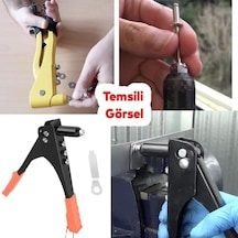 24 Cm Profesyonel Pop Perçin Tabancası Çelik Gövdeli El Tipi Perçin Makinesi, Dayanıklı Ve Ergonomik Perçin Aracı, Metal, Plastik Ve Deri İçin Uygun