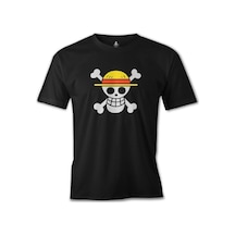 One Piece - Logo Siyah Erkek Tshirt