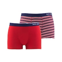 Blackspade 9551 Erkek Stripes 2 Li Kırmızı Boxer